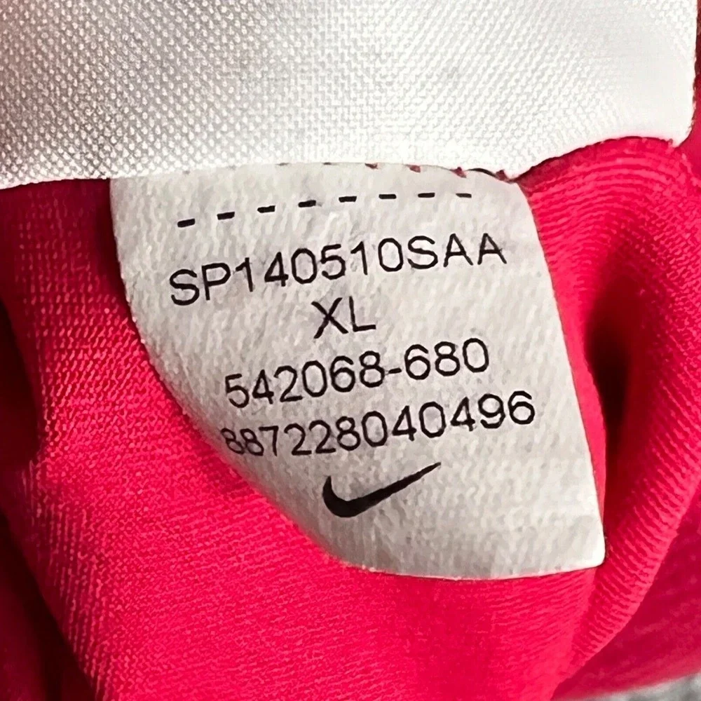 Nike Tiger Woods Perforated Panel Snap Polo Golf Shirt 542068-680 - Needs Repair